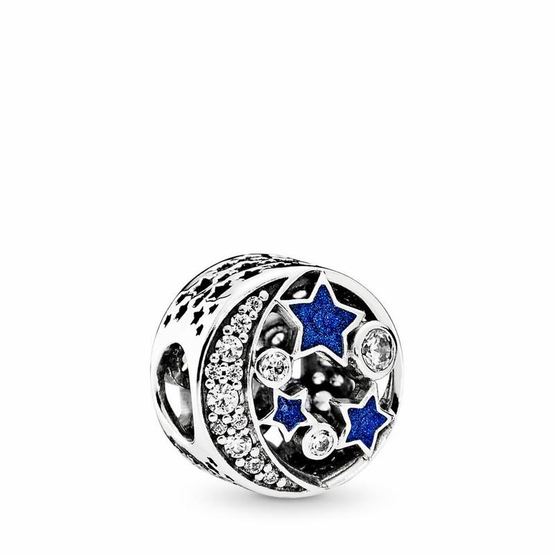 Pandora Sparkling Night Sky Charm Silver Egypt XH5437169